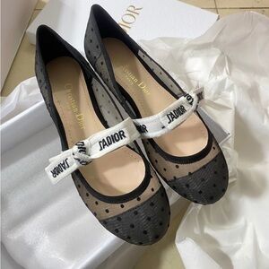 Christian Dior Miss J’ADIOR Dotted Ballet Flat Size 37